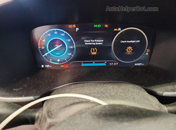 5NMS6DAJ5MH341874 2021 HYUNDAI SANTA Gray Սարքավորումների վահանակի տեսք