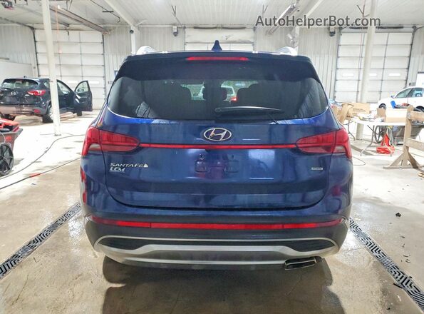 5NMS6DAJ5MH352146 2021 HYUNDAI SANTA Blue Հետևի տեսք