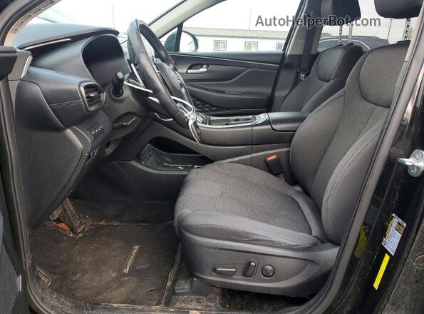 5NMS6DAJ6MH352897 2021 HYUNDAI SANTA Черный Вид салона спереди
