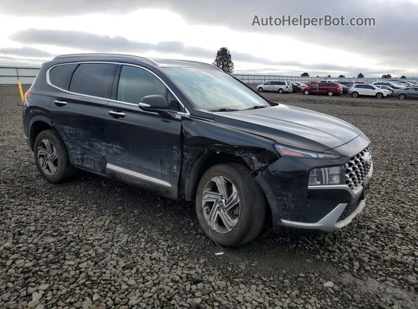 5NMS6DAJ6MH352897 2021 HYUNDAI SANTA Черный Передняя правая четверть