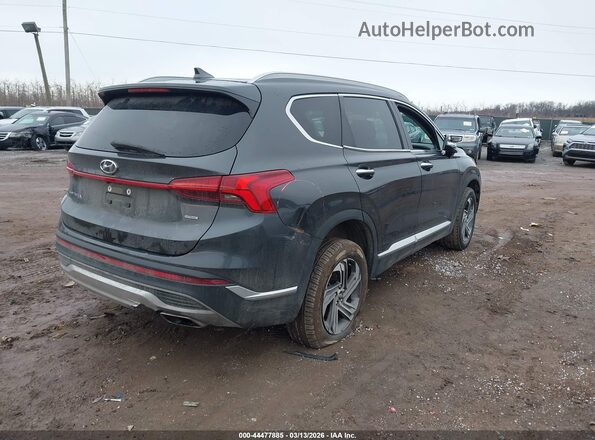 5NMS6DAJ8MH346888 2021 HYUNDAI SANTA FE Gray Trasero derecho