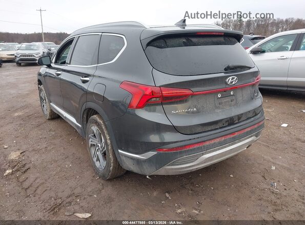 5NMS6DAJ8MH346888 2021 HYUNDAI SANTA FE Gray Trasero izquierdo