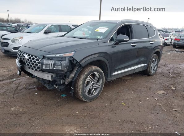 5NMS6DAJ8MH346888 2021 HYUNDAI SANTA FE Gray Vista tres cuartos delantera izquierda