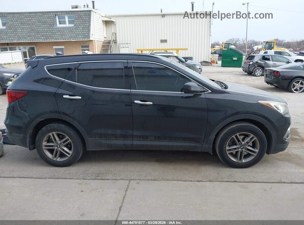 5NMZU3LB1HH008615 2017 HYUNDAI SANTA FE SPORT Black უკანა სალონის ხედი