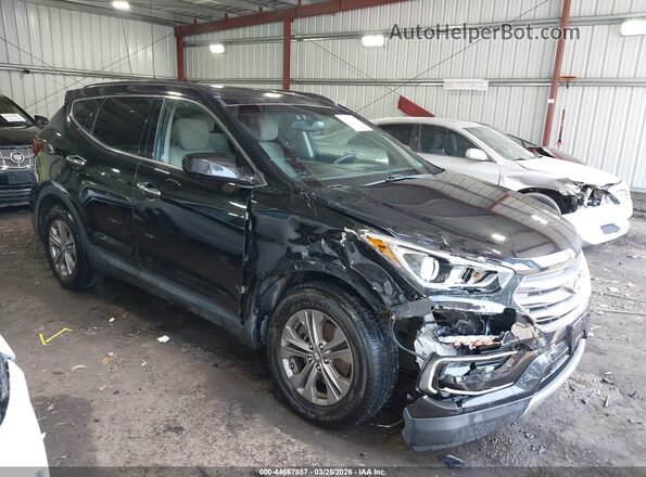 5NMZUDLB3HH008668 2017 HYUNDAI SANTA FE SPORT Black Вид спереду