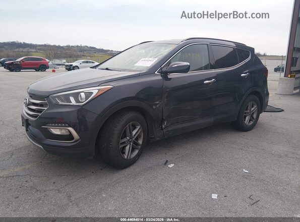 5NMZUDLB5HH026685 2017 HYUNDAI SANTA FE SPORT Navy Передняя левая четверть