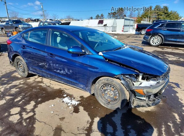 5NPD74LF0JH285632 2018 HYUNDAI ELANTRA Blue Przód prawy