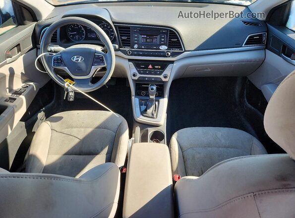 5NPD74LF0JH285632 2018 HYUNDAI ELANTRA Blue Widok deski rozdzielczej