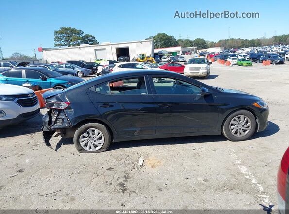 5NPD74LF0JH363455 2018 HYUNDAI ELANTRA Black Вид задньої частини салону