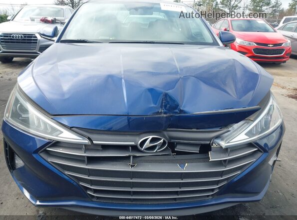 5NPD74LF0LH594536 2020 HYUNDAI ELANTRA Blue Widok zestawu wskaźników
