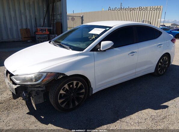 5NPD74LF1JH355803 2018 HYUNDAI ELANTRA White Front left