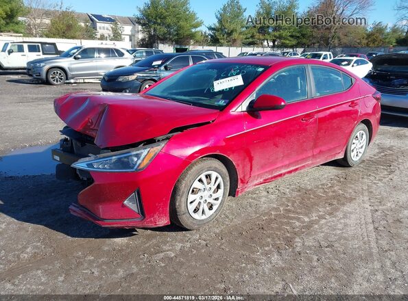 5NPD74LF1KH438262 2019 HYUNDAI ELANTRA Red Vista tres cuartos delantera izquierda