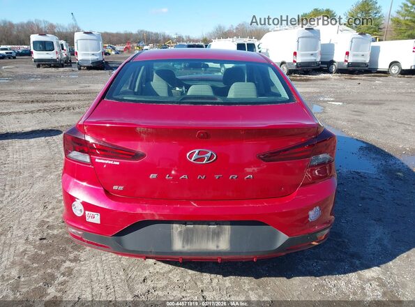 5NPD74LF1KH438262 2019 HYUNDAI ELANTRA Red 