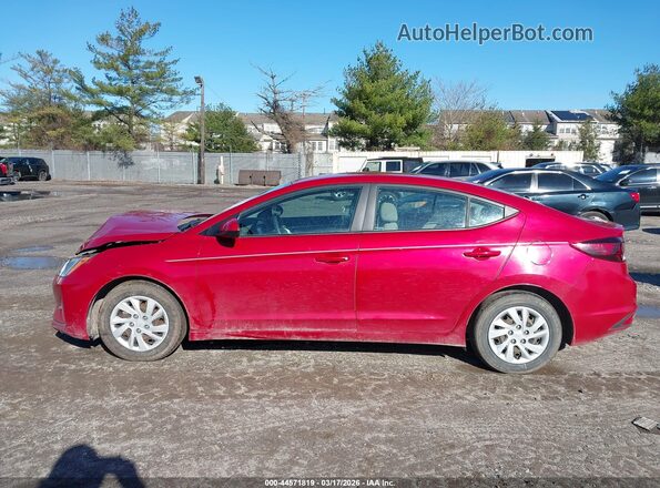 5NPD74LF1KH438262 2019 HYUNDAI ELANTRA Red 