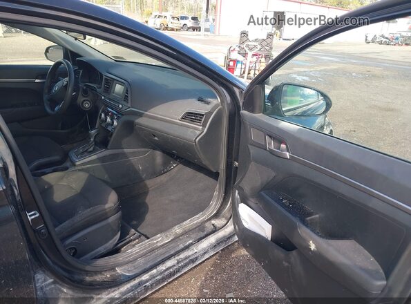 5NPD74LF2KH474249 2019 HYUNDAI ELANTRA Black Widok wnętrza z przodu