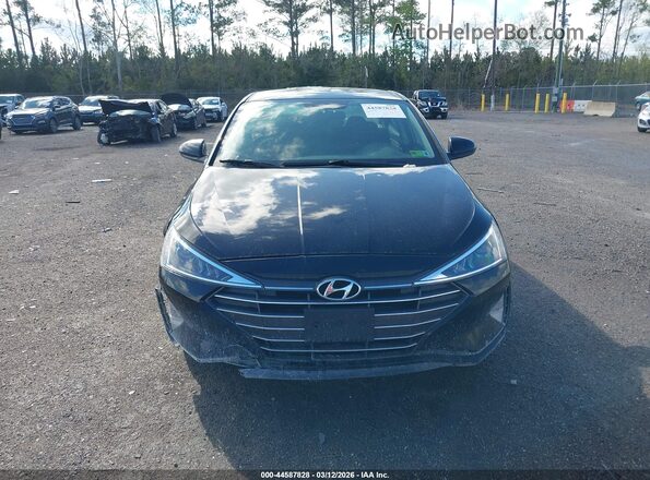 5NPD74LF2KH474249 2019 HYUNDAI ELANTRA Black Widok zestawu wskaźników