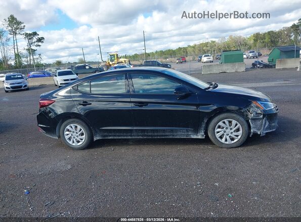 5NPD74LF2KH474249 2019 HYUNDAI ELANTRA Black Widok wnętrza z tyłu