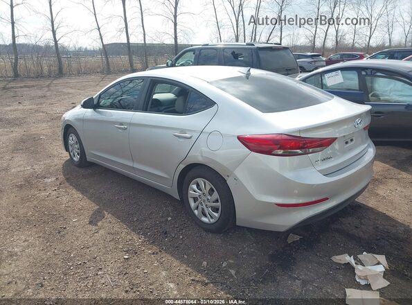 5NPD74LF3HH071647 2017 HYUNDAI ELANTRA Silver Trasero izquierdo