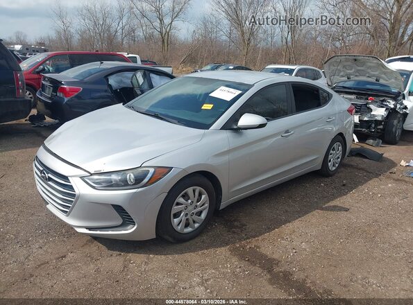 5NPD74LF3HH071647 2017 HYUNDAI ELANTRA Silver Vista tres cuartos delantera izquierda