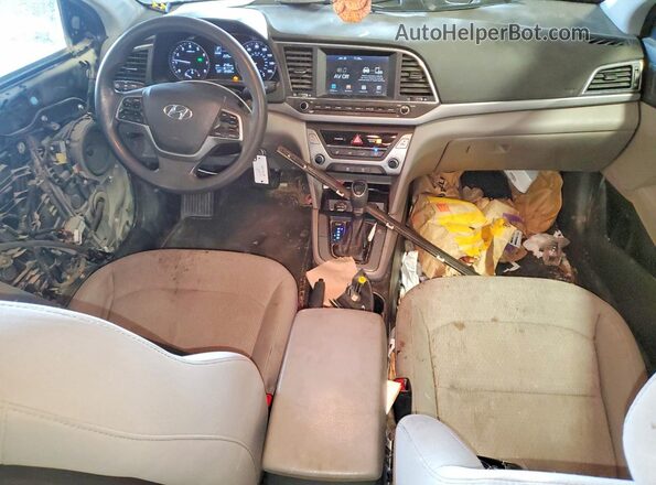 5NPD74LF5JH361295 2018 HYUNDAI ELANTRA Black წინა პანელის ხედი