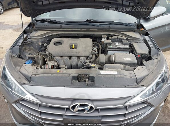 5NPD74LF5KH406138 2019 HYUNDAI ELANTRA Gray Widok z tyłu