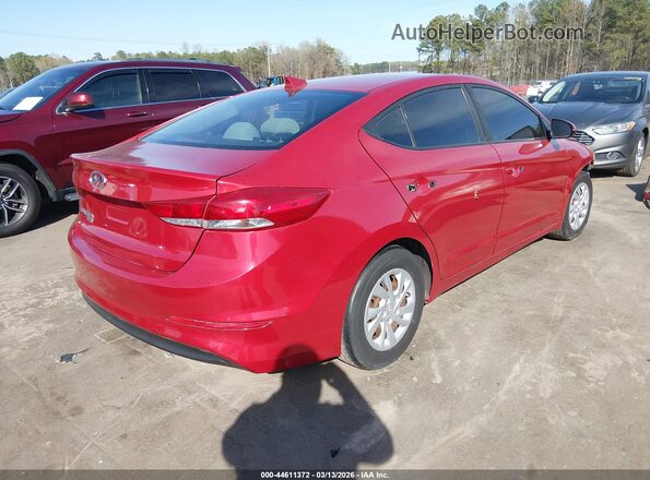 5NPD74LF7HH209786 2017 HYUNDAI ELANTRA Red Trasero derecho