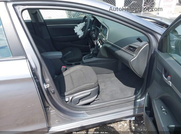 5NPD74LF7KH466955 2019 HYUNDAI ELANTRA Gray Вид салону спереду