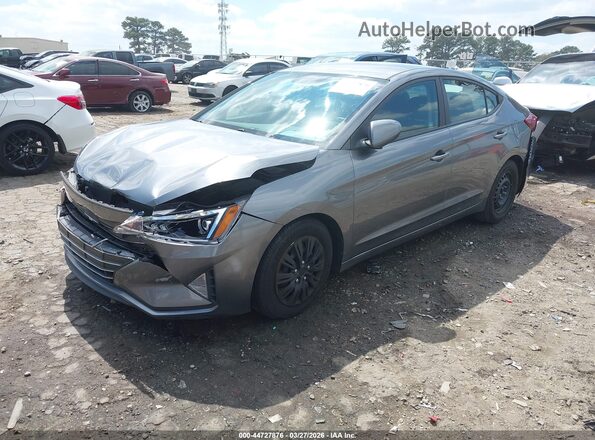 5NPD74LF7KH466955 2019 HYUNDAI ELANTRA Gray Передня ліва чверть