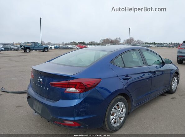 5NPD74LF7KH485456 2019 HYUNDAI ELANTRA Blue Tył prawy