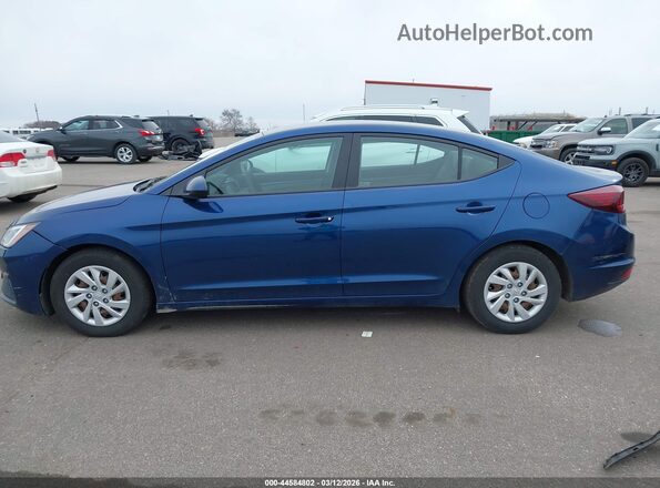 5NPD74LF7KH485456 2019 HYUNDAI ELANTRA Blue Widok wnętrza 360 stopni