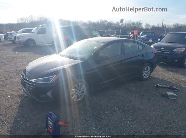 5NPD74LF7LH595974 2020 HYUNDAI ELANTRA Black წინა მარცხენა ხედი სამი მეოთხედიდან
