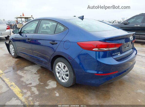 5NPD74LF8HH084250 2017 HYUNDAI ELANTRA Синий Задняя левая четверть