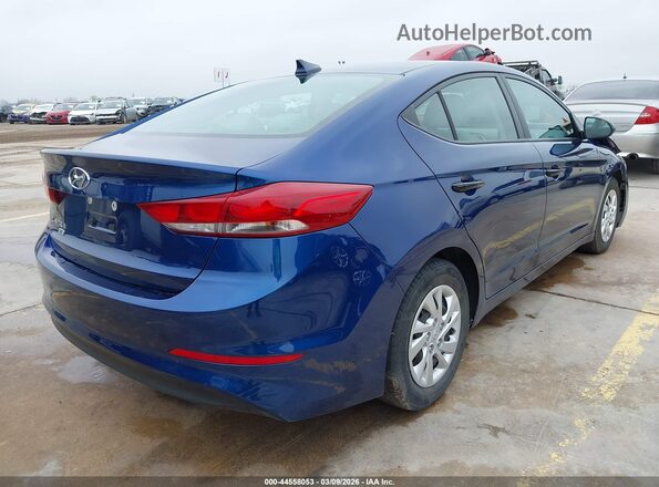 5NPD74LF8HH084250 2017 HYUNDAI ELANTRA Синий Задняя правая четверть