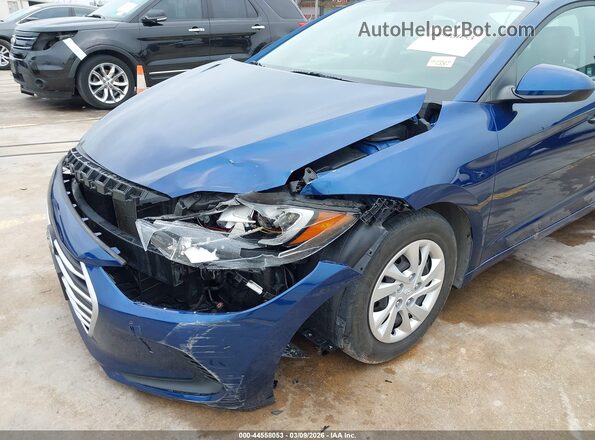 5NPD74LF8HH084250 2017 HYUNDAI ELANTRA Синий Вид спереди