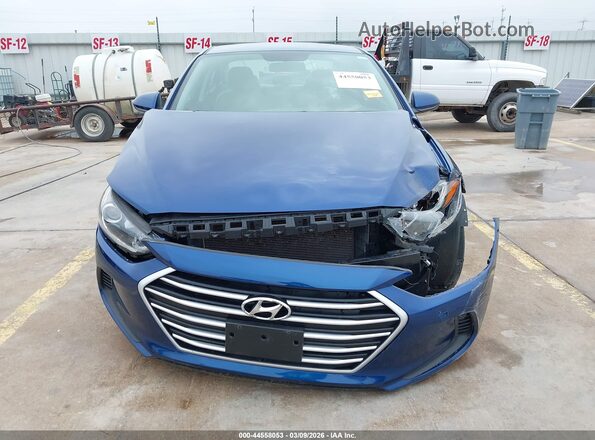 5NPD74LF8HH084250 2017 HYUNDAI ELANTRA Синий Вид щитка приборов
