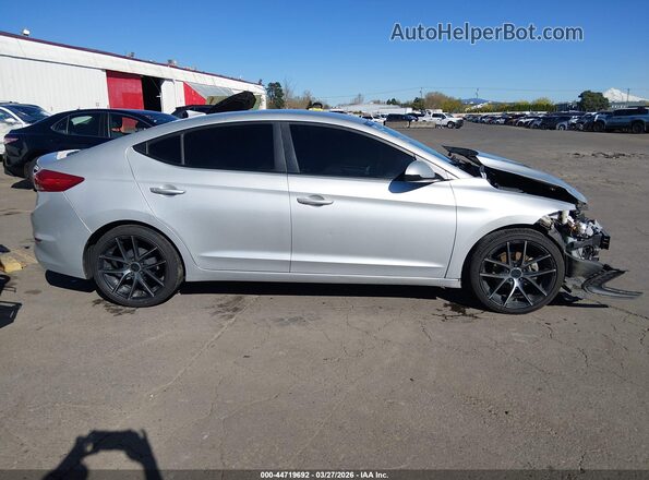 5NPD74LF8HH203351 2017 HYUNDAI ELANTRA Silver უკანა სალონის ხედი