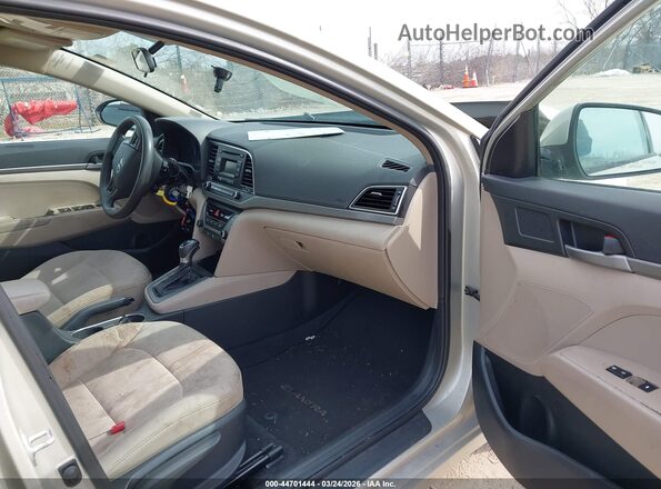 5NPD74LF8JH353059 2018 HYUNDAI ELANTRA Tan წინა სალონის ხედი