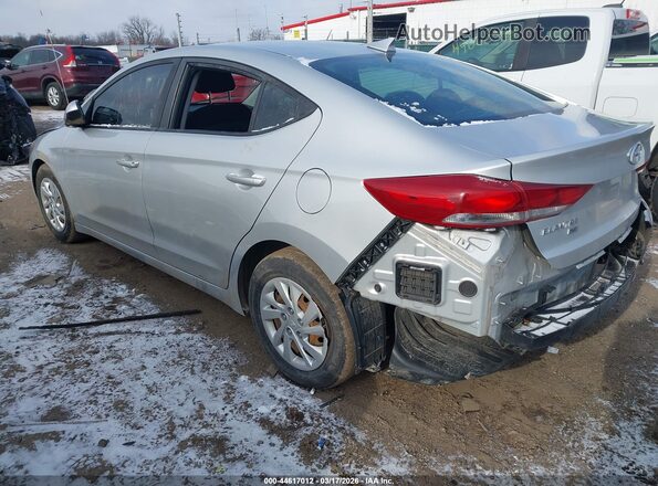 5NPD74LF8JH395697 2018 HYUNDAI ELANTRA Серебряный Задняя левая четверть