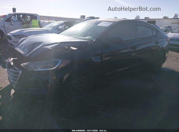 5NPD74LF9HH086332 2017 HYUNDAI ELANTRA Black Front left