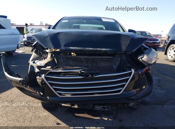 5NPD74LF9HH086332 2017 HYUNDAI ELANTRA Black Front view