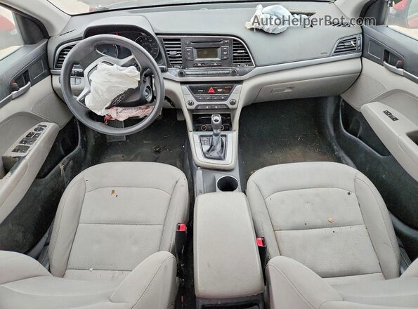 5NPD74LF9HH173616 2017 HYUNDAI ELANTRA Red Вид панелі приладів