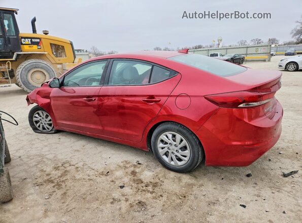5NPD74LF9HH173616 2017 HYUNDAI ELANTRA Red Задня ліва чверть