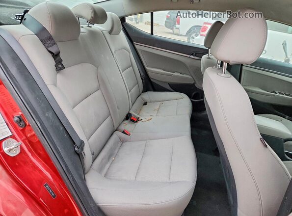 5NPD74LF9HH173616 2017 HYUNDAI ELANTRA Red Вид задніх сидінь