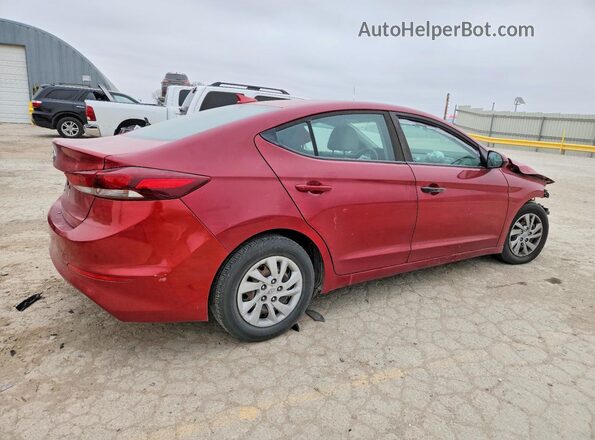 5NPD74LF9HH173616 2017 HYUNDAI ELANTRA Red Задня права чверть