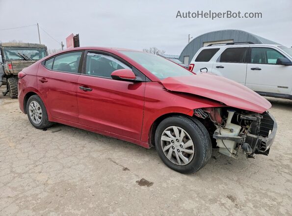 5NPD74LF9HH173616 2017 HYUNDAI ELANTRA Red Передня права чверть