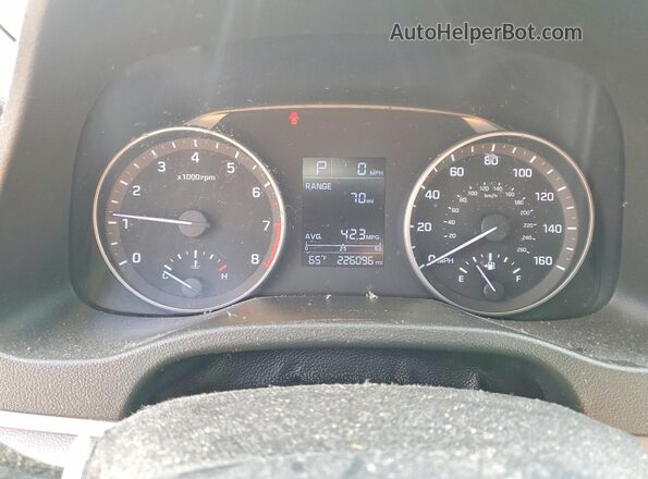 5NPD74LFXHH067031 2017 HYUNDAI ELANTRA Gray Instrument cluster view