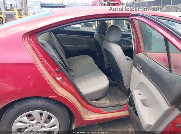 5NPD74LFXKH467792 2019 HYUNDAI ELANTRA Red Vista de la etiqueta del VIN