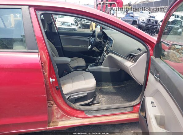 5NPD74LFXKH467792 2019 HYUNDAI ELANTRA Red Vista interior delantera