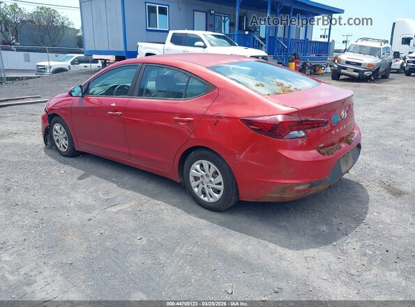 5NPD74LFXKH467792 2019 HYUNDAI ELANTRA Red Trasero izquierdo