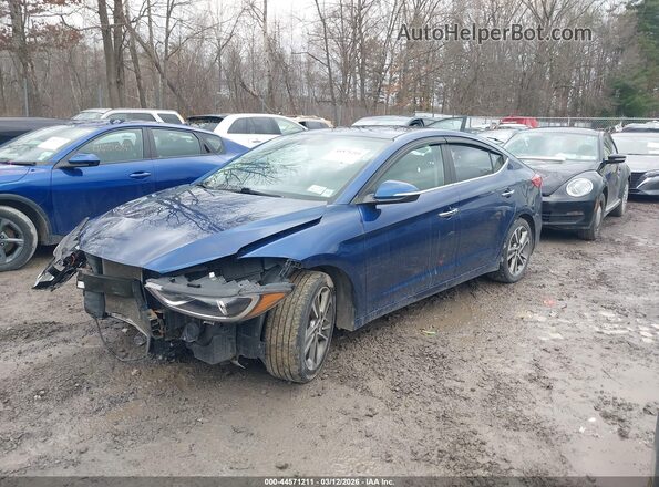 5NPD84LF0HH054401 2017 HYUNDAI ELANTRA Синий Передняя левая четверть